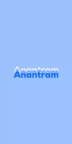 Name DP: Anantram