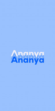 Name DP: Ananya