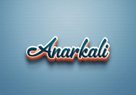 Cursive Name DP: Anarkali