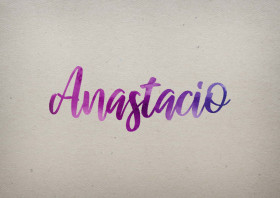 Anastacio Watercolor Name DP