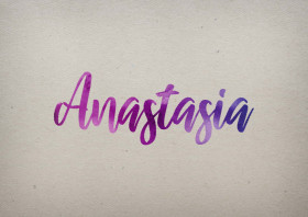 Anastasia Watercolor Name DP