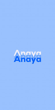 Name DP: Anaya