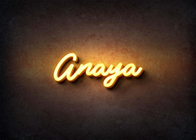 Glow Name Profile Picture for Anaya