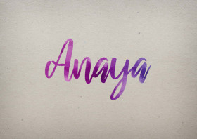 Anaya Watercolor Name DP