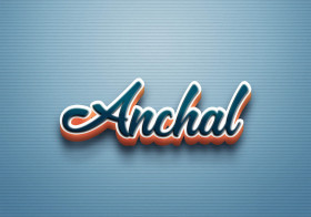 Cursive Name DP: Anchal