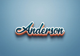 Cursive Name DP: Anderson