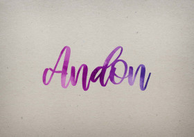 Andon Watercolor Name DP