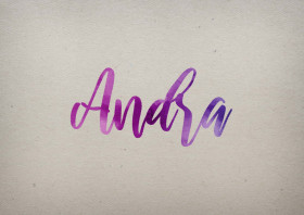 Andra Watercolor Name DP