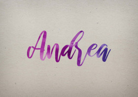 Andrea Watercolor Name DP