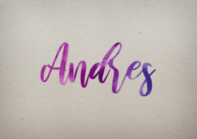 Andres Watercolor Name DP
