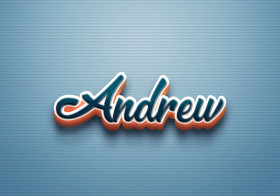 Cursive Name DP: Andrew