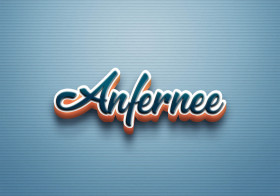 Cursive Name DP: Anfernee