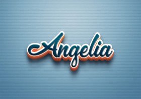 Cursive Name DP: Angelia