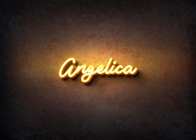 Glow Name Profile Picture for Angelica