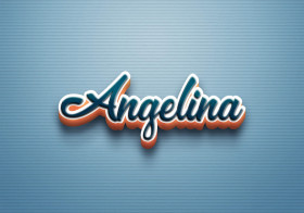 Cursive Name DP: Angelina