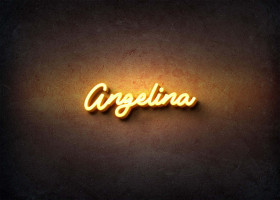 Glow Name Profile Picture for Angelina