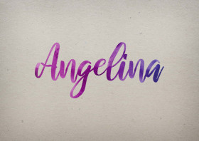 Angelina Watercolor Name DP