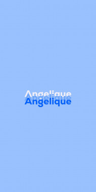 Name DP: Angelique