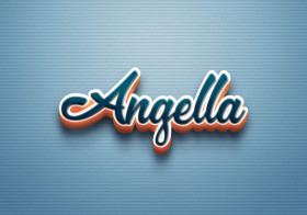 Cursive Name DP: Angella