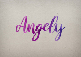 Angely Watercolor Name DP