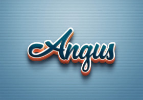 Cursive Name DP: Angus