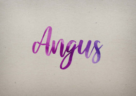 Angus Watercolor Name DP