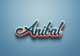 Cursive Name DP: Anibal