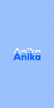 Name DP: Anika