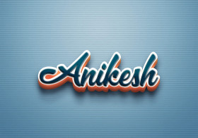 Cursive Name DP: Anikesh