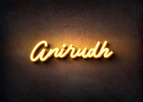 Glow Name Profile Picture for Anirudh