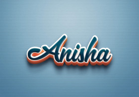 Cursive Name DP: Anisha