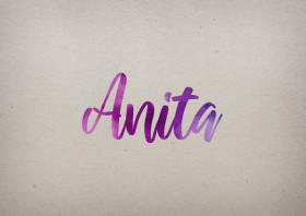 Anita Watercolor Name DP
