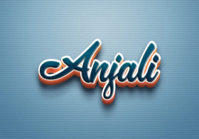 Cursive Name DP: Anjali