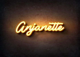 Glow Name Profile Picture for Anjanette