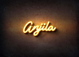 Glow Name Profile Picture for Anjila