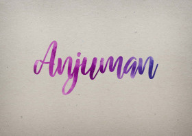 Anjuman Watercolor Name DP
