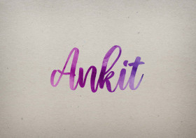 Ankit Watercolor Name DP