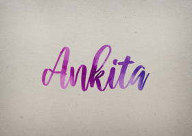Ankita Watercolor Name DP