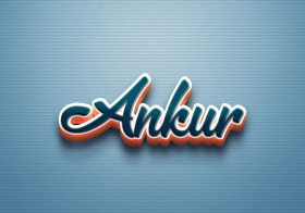 Cursive Name DP: Ankur