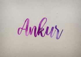 Ankur Watercolor Name DP