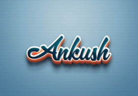 Cursive Name DP: Ankush