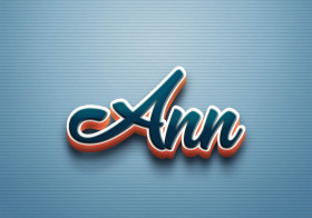 Cursive Name DP: Ann