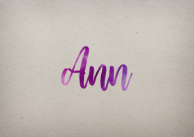 Ann Watercolor Name DP