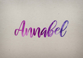 Annabel Watercolor Name DP