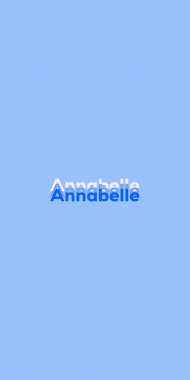Name DP: Annabelle
