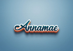Cursive Name DP: Annamae