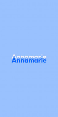 Name DP: Annamarie