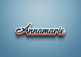 Cursive Name DP: Annamarie