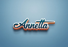 Cursive Name DP: Annetta