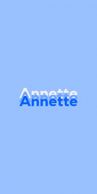 Name DP: Annette